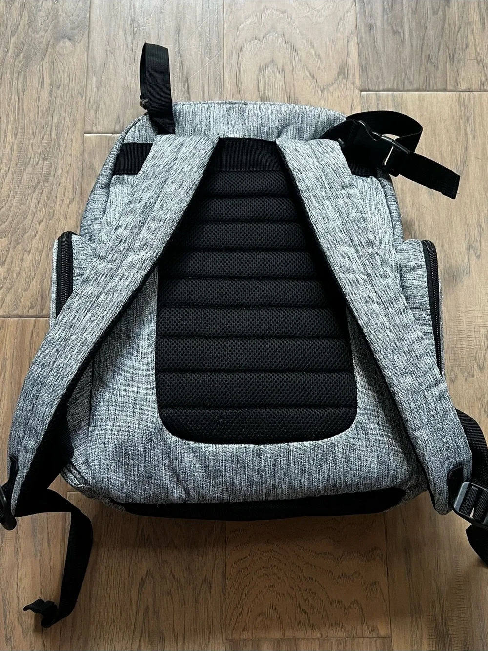 Eddie Bauer Heather Gray & Black Adventure Diaper Backpack
